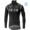 Tenue Maillot M/L + Collant à Bretelles 2020 TEAM INEOS Hiver Thermal Fleece N002